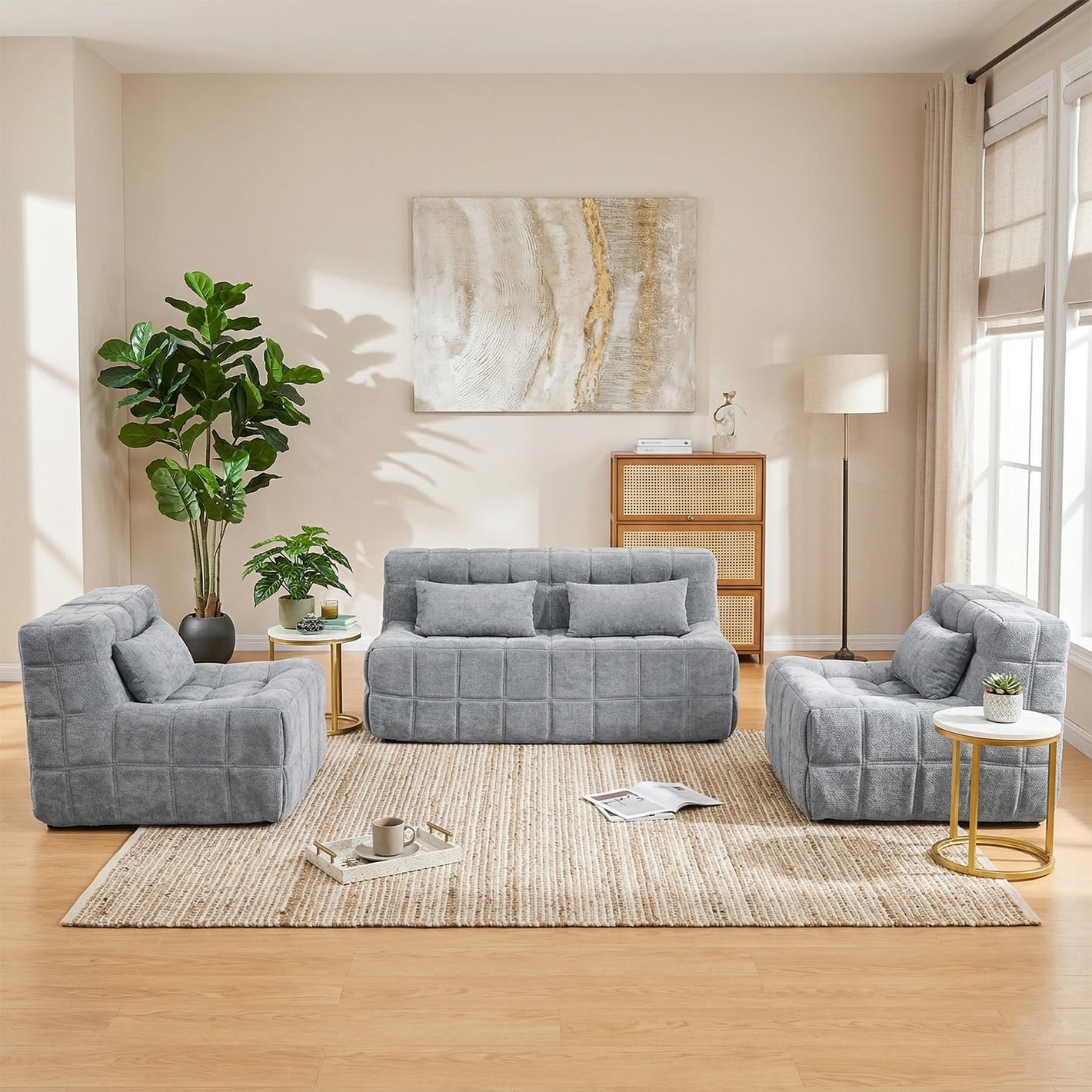 modern minimalist sofa set gray, contemporary living room sofa set