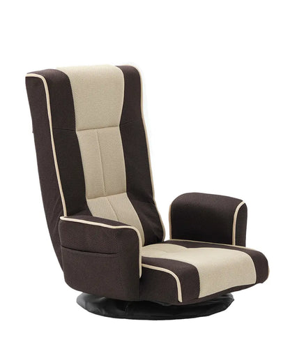 Swivel Adjustable Floor Chair with Armrests