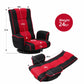Swivel Adjustable Floor Chair with Armrests