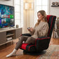 Swivel Adjustable Floor Chair with Armrests