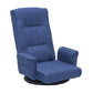 360° Swivel Floor Chair with 14 Reclining Positions – Linen Fabric