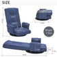 360° Swivel Floor Chair with 14 Reclining Positions – Linen Fabric