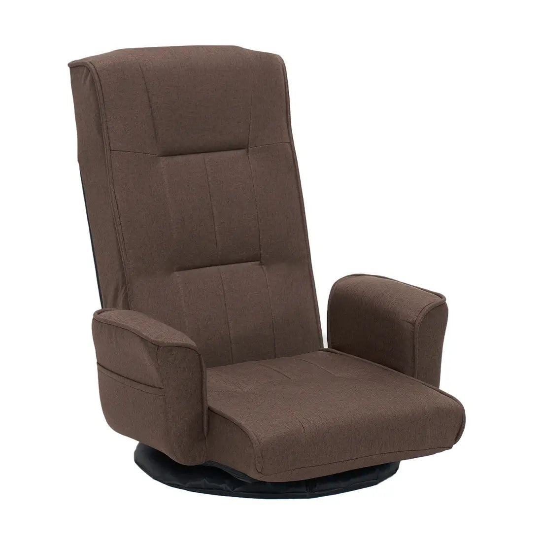 360° Swivel Floor Chair with 14 Reclining Positions – Linen Fabric