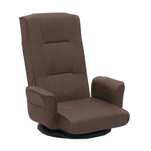 360° Swivel Floor Chair with 14 Reclining Positions – Linen Fabric