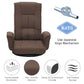 360° Swivel Floor Chair with 14 Reclining Positions – Linen Fabric