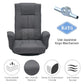 360° Swivel Floor Chair with 14 Reclining Positions – Linen Fabric