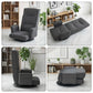 360° Swivel Floor Chair with 14 Reclining Positions – Linen Fabric