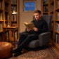 360° Swivel Linen Floor Chair with 14 Reclining Positions