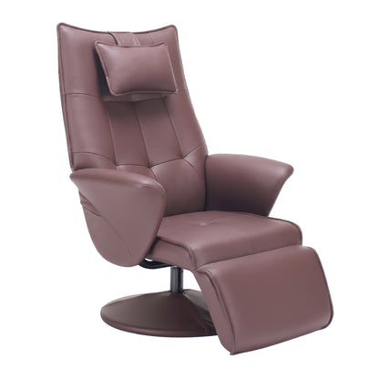 Swivel Recliner Chair with Footrest & High Back