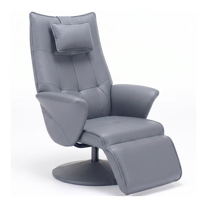 Swivel Recliner Chair with Footrest & High Back