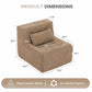 Modular Boneless Cloud Couch – Comfy Floor Sofa for Living Room, Apartment & Small Spaces
