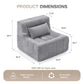 Modular Boneless Cloud Couch – Comfy Floor Sofa for Living Room, Apartment & Small Spaces