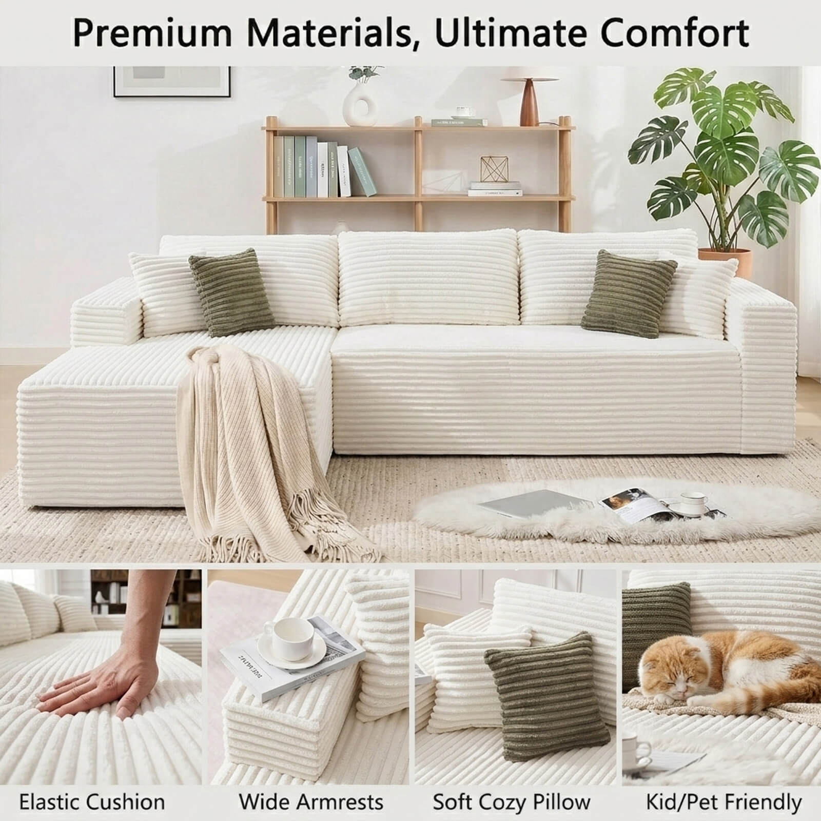 Redefine your home with our modular sponge sofas. High-density foam for lasting support.