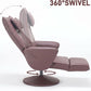 Swivel Recliner Chair with Footrest & High Back