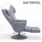Swivel Recliner Chair with Footrest & High Back