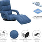 360° Swivel Floor Chair with 14 Reclining Positions & Footrest