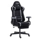PU leather Gaming Chair with Footrest & Ergonomic Lumbar Support