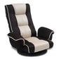 Swivel Adjustable Floor Chair with Armrests