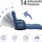 360° Swivel Floor Chair with 14 Reclining Positions & Footrest