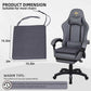 Soft D-Shaped Chair Cushions (Set of 2) Thick Seat Pads with Ties & Removable Cover