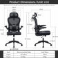 Ergonomic Mesh Office Chair High Back Desk Chair with Adjustable Headrest & Lumbar Support, Flip-Up Armrests