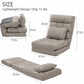 14-Position Adjustable Wide-Seat Floor Chair with Pillow – Folding Floor Lounger for Gaming, Reading & Relaxing