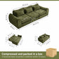 FLOGUOR 102" Modular Boneless Couch – Convertible Sofa Bed with Deep Seat & Cloud-Like Comfort