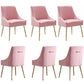 Luxury Velvet Chairs with Gold Metal Legs, Beige High-Back Design – Perfect for Dining Room, Kitchen, or Vanity