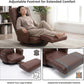 360° Swivel Floor Chair, 14-Position Adjustable Backrest & Footrest