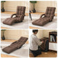 360° Swivel Floor Chair with 14 Reclining Positions & Footrest