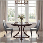 FLOGUOR faux leather upholstered dining side chair for dining and kitchen seating
