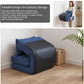 14-Position Adjustable Wide-Seat Floor Chair with Pillow – Folding Floor Lounger for Gaming, Reading & Relaxing
