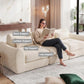 FLOGUOR 102" Modular Boneless Couch – Convertible Sofa Bed with Deep Seat & Cloud-Like Comfort