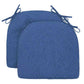 Soft D-Shaped Chair Cushions (Set of 2) Thick Seat Pads with Ties & Removable Cover