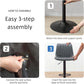Adjustable Bar Stools Faux Leather Swivel Bar Stools with Backs & Footrest, Height Adjustable Bar Chairs
