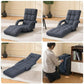 360° Swivel Floor Chair with 14 Reclining Positions & Footrest