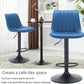 Adjustable Bar Stools Faux Leather Swivel Bar Stools with Backs & Footrest, Height Adjustable Bar Chairs