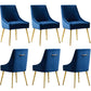 Luxury Velvet Chairs with Gold Metal Legs, Beige High-Back Design – Perfect for Dining Room, Kitchen, or Vanity