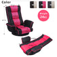 Swivel Adjustable Floor Chair with Armrests