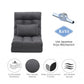 14-Position Adjustable Wide-Seat Floor Chair with Pillow – Folding Floor Lounger for Gaming, Reading & Relaxing