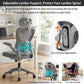 Ergonomic Mesh Office Chair High Back Desk Chair with Adjustable Headrest & Lumbar Support, Flip-Up Armrests