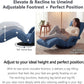 360° Swivel Floor Chair with 14 Reclining Positions & Footrest
