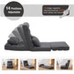 14-Position Adjustable Wide-Seat Floor Chair with Pillow – Folding Floor Lounger for Gaming, Reading & Relaxing