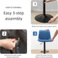 Adjustable Bar Stools Faux Leather Swivel Bar Stools with Backs & Footrest, Height Adjustable Bar Chairs