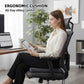 Soft D-Shaped Chair Cushions (Set of 2) Thick Seat Pads with Ties & Removable Cover