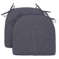 Soft D-Shaped Chair Cushions (Set of 2) Thick Seat Pads with Ties & Removable Cover