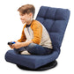 Adjustable Swivel Floor Chair | Folding Gaming & Lounge Seat with Lumbar Support