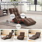 360° Swivel Floor Chair with 14 Reclining Positions & Footrest