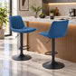 Adjustable Bar Stools Faux Leather Swivel Bar Stools with Backs & Footrest, Height Adjustable Bar Chairs