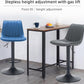 Adjustable Bar Stools Faux Leather Swivel Bar Stools with Backs & Footrest, Height Adjustable Bar Chairs